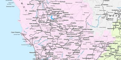 ರಸ್ತೆ ನಕ್ಷೆ paphos ಸೈಪ್ರಸ್